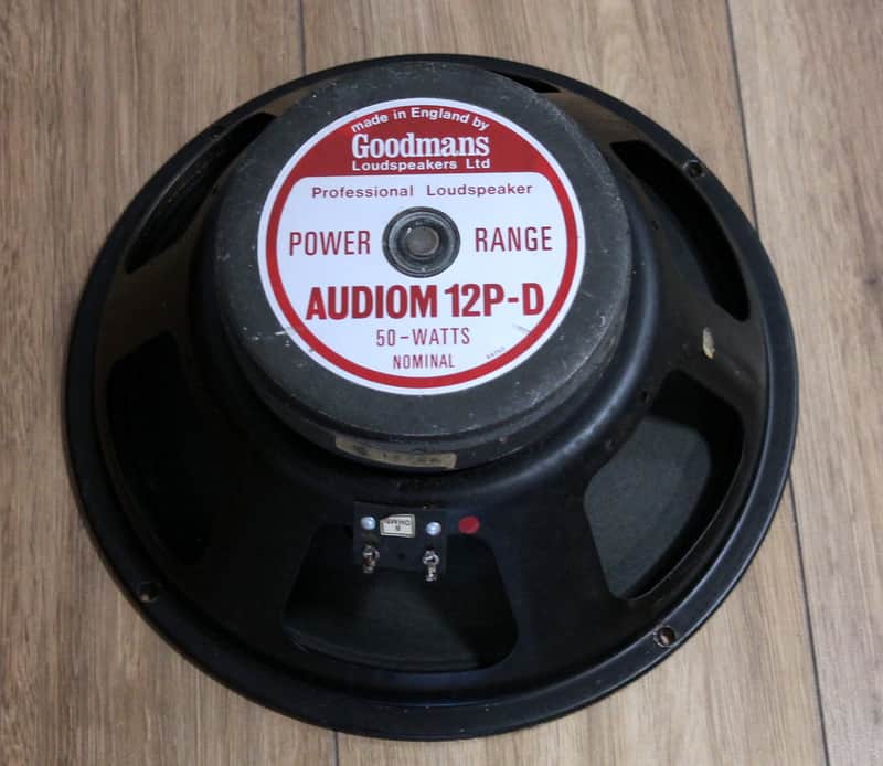 Goodmans Audiom 12P, 8 Ohm, 1970s UK made image 1