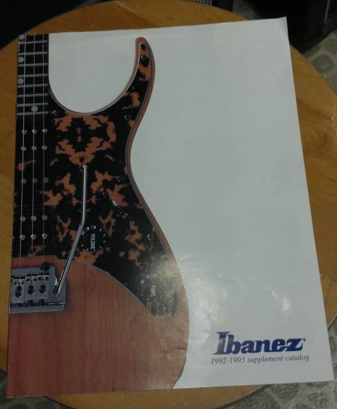 1992, 93 Ibanez supplement guitar catalog image 1