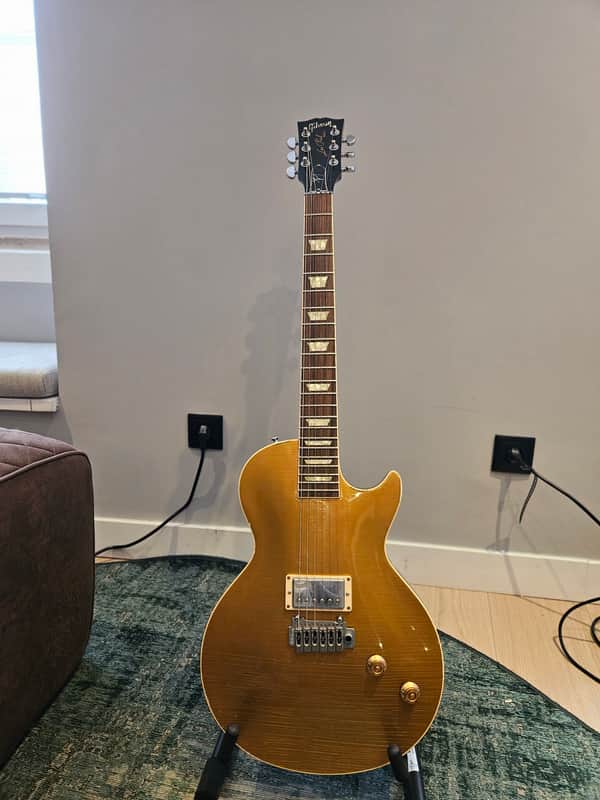 Gibson Custom Shop Joe Perry Signature "Gold Rush" Les Paul Axcess (Signed #11, Aged) 2019 - Present - Aged Antique Gold image 1