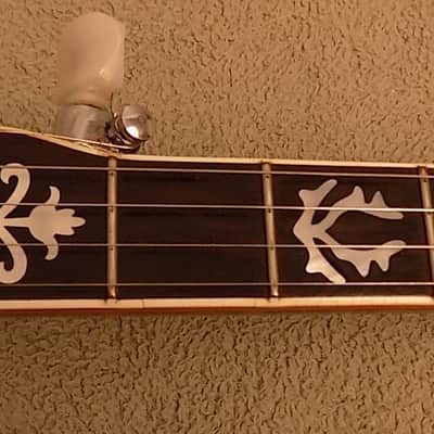 1970’s IBANEZ Artist 591 Wreath 5-String Banjo with Drop D Tuners and Hard Shell Case image 6