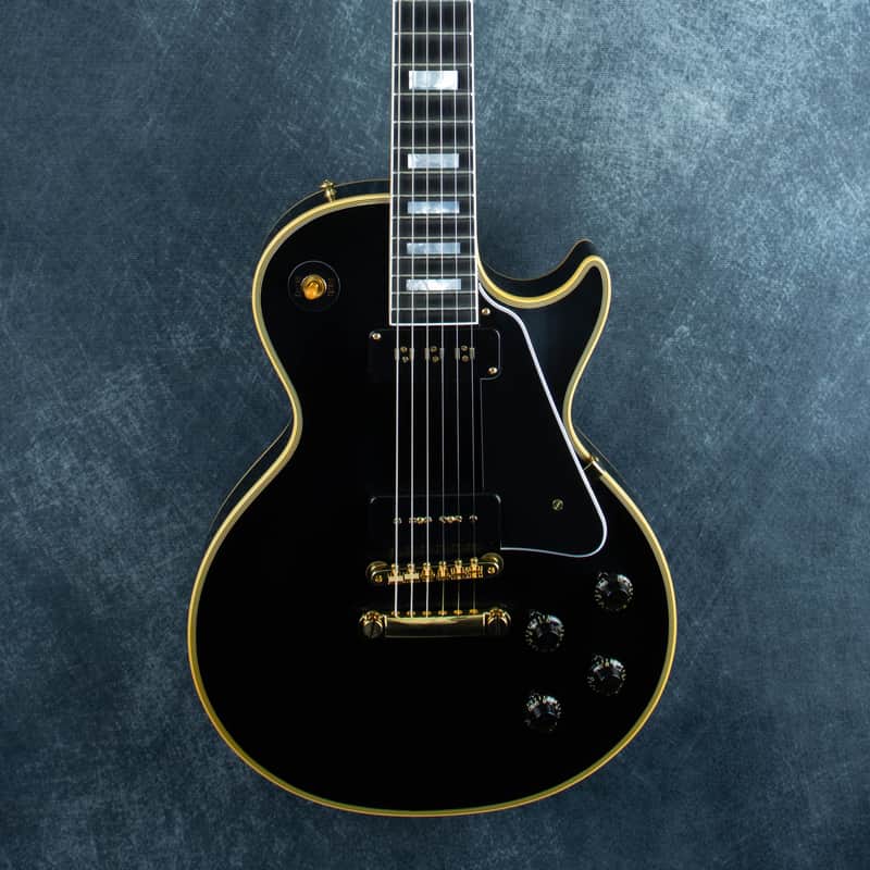 Gibson Custom M2M 1954 Les Paul Custom Reissue Carmelita Neck Lightweight Body 46115 image 1