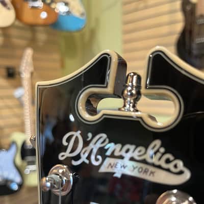 D'Angelico Premier DC Semi-Hollow Electric Guitar -  Solid Black image 7