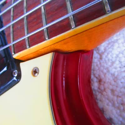 Mosrite The Ventures Bass Guitar, 1964, Candy Apple Red, Case image 12