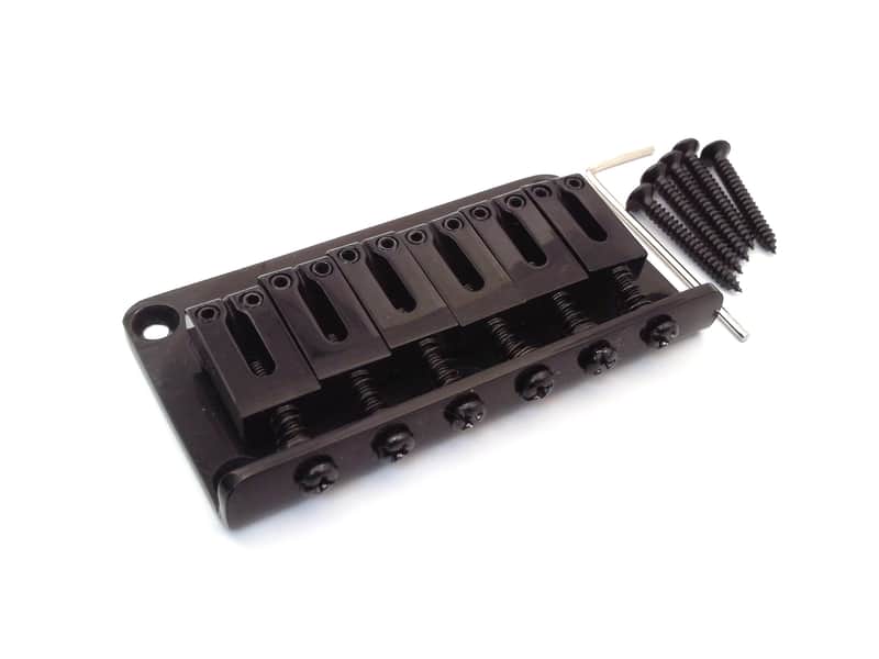 True Custom Shop® Black Hardtail Bridge for Modern Fender Strat or Telecaster image 1