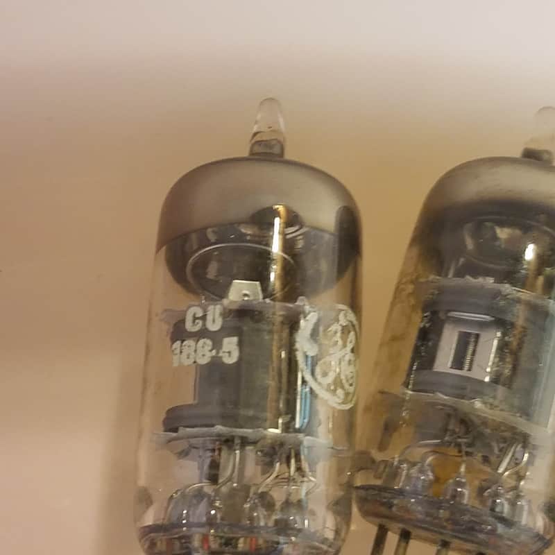Sylvania etc. Pair (2) 6U8A AT1000 TESTED Vacuum Tube 6U8 triode pentode [adapts to 7199] Audio 1953-1975 image 1