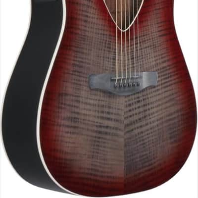 Ibanez ALT50FARDB Altstar Acoustic Guitar in Red Doom Burst High Gloss image 3