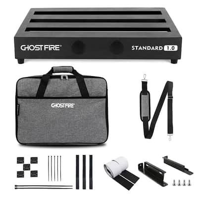 Guitar Pedal Board Aluminum Alloy 2.75lb Effect Pedalboard 16.9"x12" with Carry Bag image 1