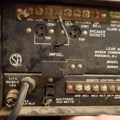 Bogen MX60A Mixer Amplifier 60 Watt Tube Amp Head 8417 1960 Black Steel image 7