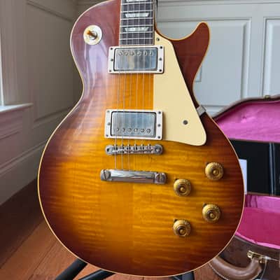 2026 Gibson Custom Shop Les Paul Standard ‘59 Reissue R9 VOS - Iced Tea Burst image 1