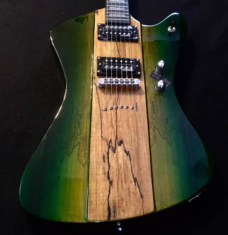 Zero Gravity ZG-Inertia SM TA Spalted Maple Trans Aurora Finish Electric Guitar & ZG Deluxe Gigbag image 1