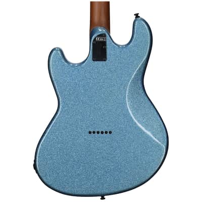 Sterling by Music Man Ryan "Fluff" Bruce StingRay Electric Guitar, Amana Boat Blue image 5