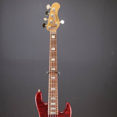 Sadowsky MetroLine 21-Fret Standard J/J Bass Limited Edition 2023 5-String Majestic Red Transparent Satin image 5