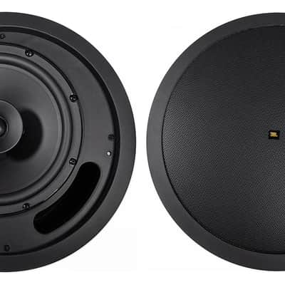 10) JBL Control 18C/T-BK 8" 70v Commercial Black Ceiling Speakers For Restaurant image 2