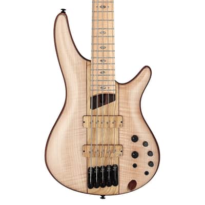 Ibanez Premium SR5FMDX2 5-string Bass - Natural Low Gloss image 1