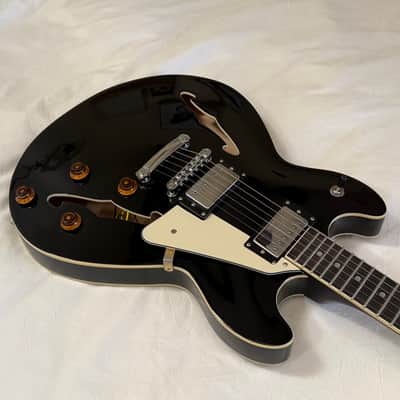 Harley Benton HB-35 (ES-335) Semi-Hollow Body Electric Guitar - Free Pro Setup image 3