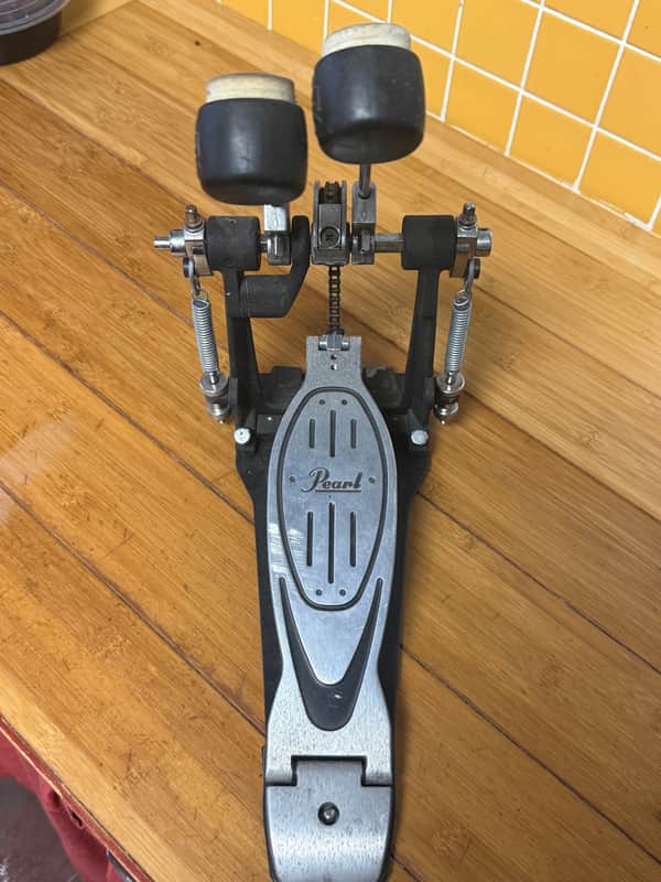 Pearl Chain-Drive Double Bass Drum Pedal 2010s - Chrome / Black image 1