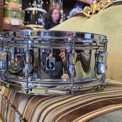 British Drum Company BLUEBIRD 6x14" Snare, Chrome over Brass image 2