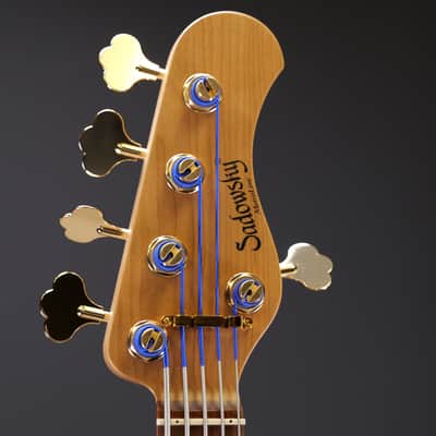 Sadowsky MetroLine 21-Fret Standard J/J Bass Limited Edition 2023 5-String Majestic Red Transparent Satin image 6