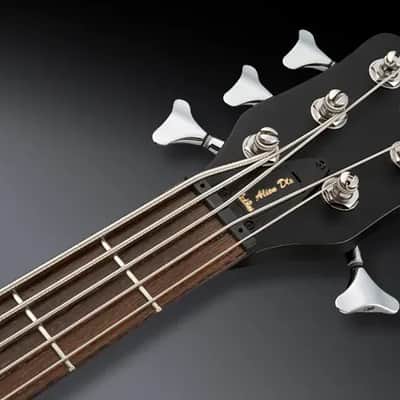 Warwick RockBass Alien Deluxe Hybrid Thinline, 5-String - Solid Black Satin image 4