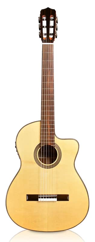 Cordoba Fusion 12 Natural SP Classical Guitar, Solid Spruce top, Crossover Neck, Radiused Fretboard image 1
