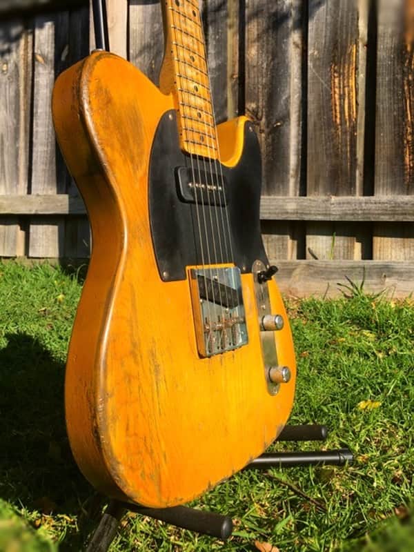 Telecaster Custom Milton PD 53 T style Aged Butterscotch image 1