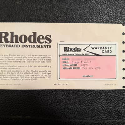 Fender Rhodes Mark I Stage 73-Key Electric Piano 1969 - 1974 - Black Rounded Top image 6