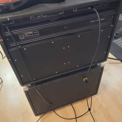 FBT FBT by ADI Jonas Hellborg Dual Amp Head + 2x12 Cabinet – Rare Italian Vintage 1980s - black image 2