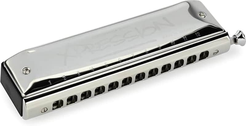 Mint Hohner - M754301X - Xpression Chromatic Harmonica - Key of C - 12-Hole - Stainless Steel image 1