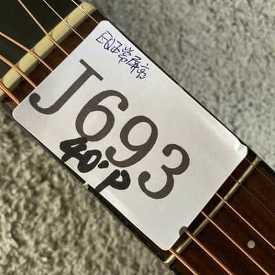 40 Inch Acoustic Electric Guitar, Mahogany Body, Rosewood Fingerboard image 12