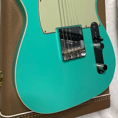 NEW! Fender Custom Shop Flamethrower Telecaster Custom - NOS - Modern Specs - Texas Special Pick-Ups - AAAA Flamed Neck -Seafoam Green - Authorized Dealer - 8lbs - G07232 image 7