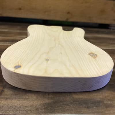 SGM DIY Project Guitar Body Unrouted Spruce image 8