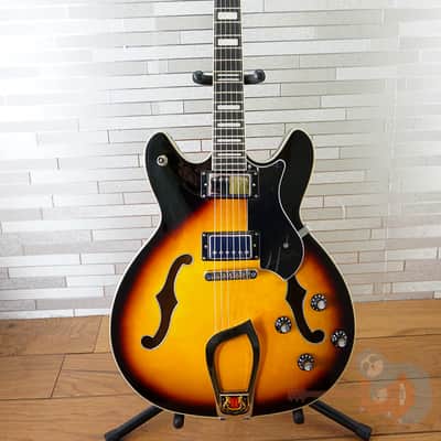 Hagstrom VIK-TSB Viking Semi-Hollow - Tobacco Sunburst image 9