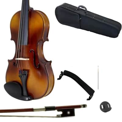 1/4 Solid Wood Student Violin w Case Bow Rosin String Tuner image 1