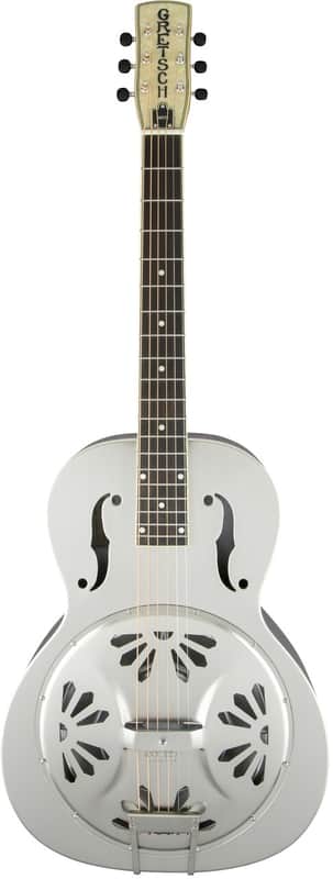 Gretsch G9221 Bobtail Steel Round-Neck Spider Cone Acoustic/Electric Resonator Guitar Weathered image 1