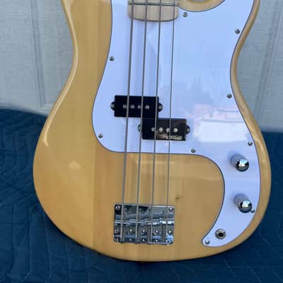 Glarry GP Electric Bass 2021 - Natural wood lacquer image 3