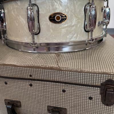 Slingerland Student Snare 50s 14x5.5 - White Marine Pearl image 2