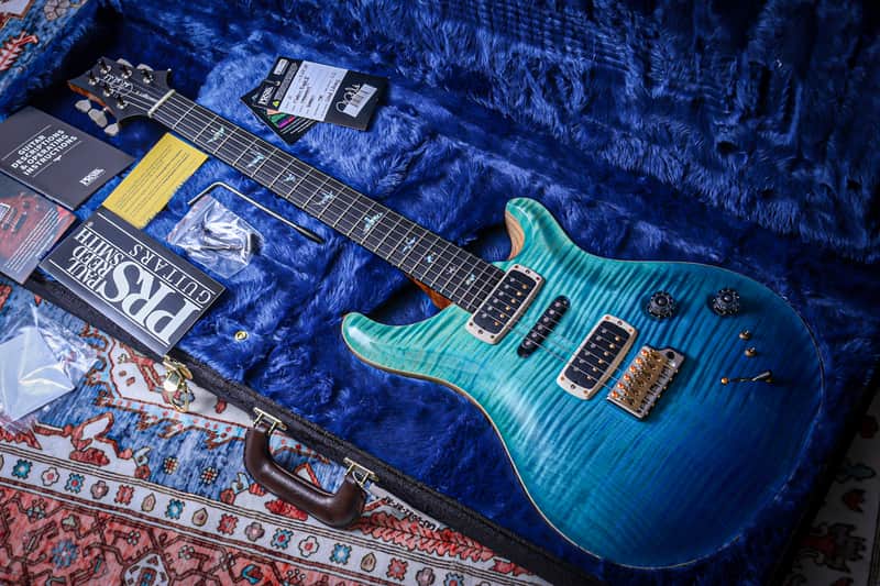 PRS USA Paul Reed Smith Modern Eagle V Wood Library "Blue Fade" (2024)@ image 1