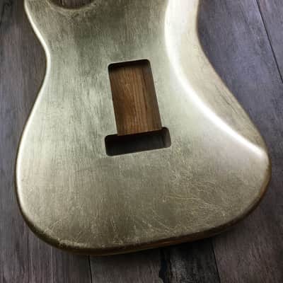 Made to Order - FRANCHIN Mercury guitar body Glossy METALLIC LEAF (Gold/Silver/Copper) Basswood Poplar Stratocaster-Strat-S-Style Made in Italy image 6