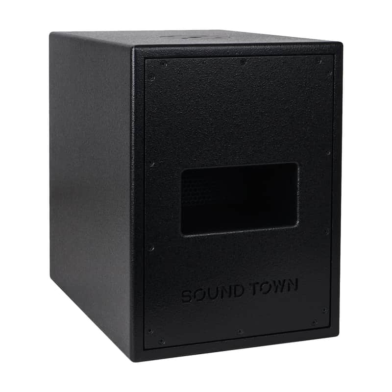 CARME-208S | CARME Series Dual 8" 800W Passive PA DJ Subwoofer with Folded Horn Design, Black, for Lounge, Club, Bar, Theater, Restaurant, Church image 1