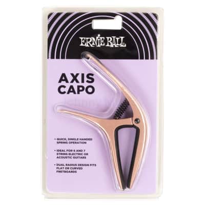 Axis Dual Radius Capo ROSE GOLD SATIN, Alumn-Ergo-Precision 6/7-Strg Dual Curved/Flat FB " Fit All " image 2