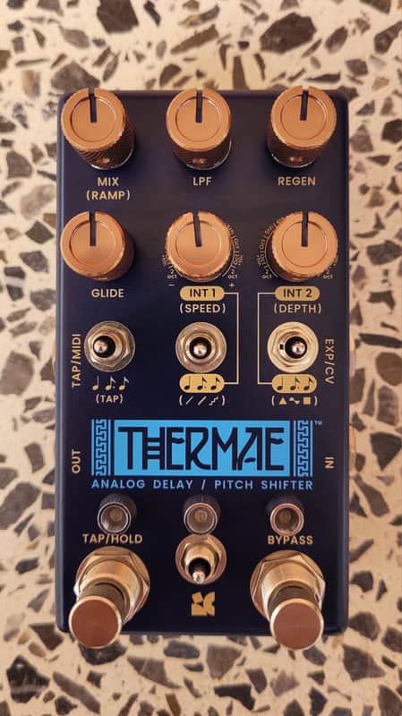 Chase Bliss Audio Thermae Analog Delay and Harmonizer 2018 - Light Blue/Blue image 1