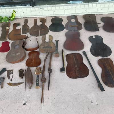 Various Vintage Mandolin and Banjo Necks and Guitar Bodies image 1
