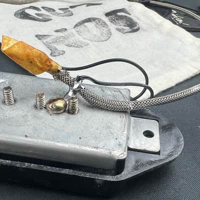 General Vintage Tone  1955 - 1957 Dogear Pickup NOS Wire Vintage Original Specs No 2 Black CAB butyrate cover image 6