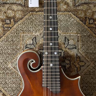 Eastman MD315-A-WN-AB, Adirondack, F-Style, Wide Neck Mandolin In Amberburst W/ Gig Bag & Free Pro Setup image 3