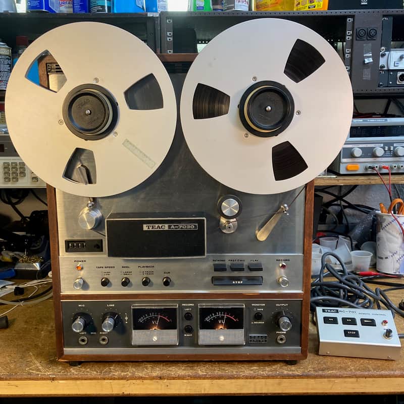 Tascam / Teac A7030 • Fully Serviced• 2 & 4 Track Reel Tape Recorder • RC-701 Remote • image 1