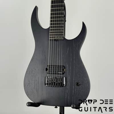 Schecter Diamond Series Keith Merrow KM-7 MK-III EX 7-String Baritone Electric Guitar - Satin Black Open Pore image 4