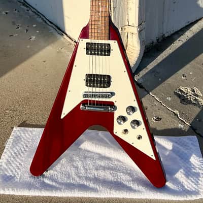 Vintage 1990 Gibson Flying V '67 Reissue Heritage Cherry w/ OHSC image 17