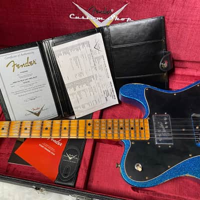 NEW! Fender Custom Shop Telecaster Custom Heavy Relic - Limited Edition - Blue Sparkle - Only 6.9 lbs - Authorized Dealer - G06389 image 14