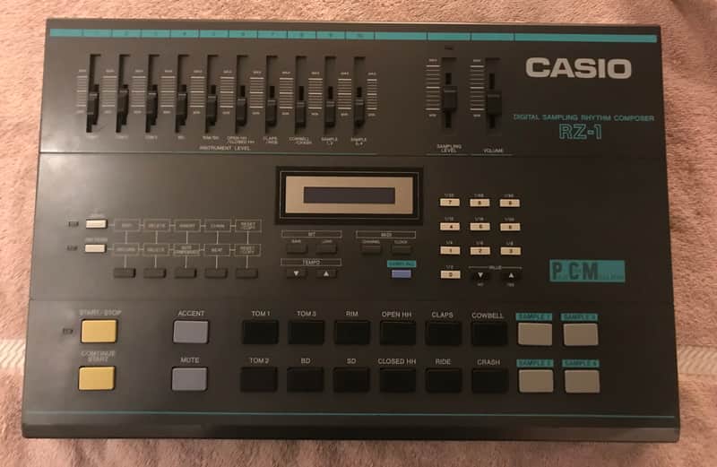 Casio RZ-1 Digital sampling, Drum machine w/ new R-Massive firmware, OLED, & battery. Excellent Condition. image 1