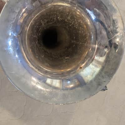 Yamaha YEP-321S Intermediate 4-Valve Euphonium late 70's - 80's - Silver-Plated image 8